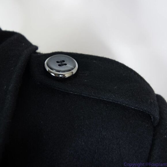 Keneth Cole women's wool blend black coat, size 8 - Picture 5 of 16